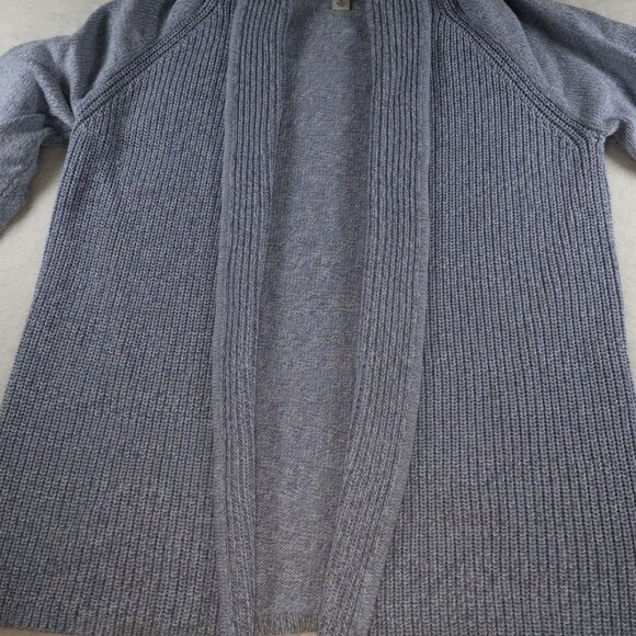 LL Bean Cardigan Sweater  Womens S Cable Knit Light Blue - Picture 4 of 7